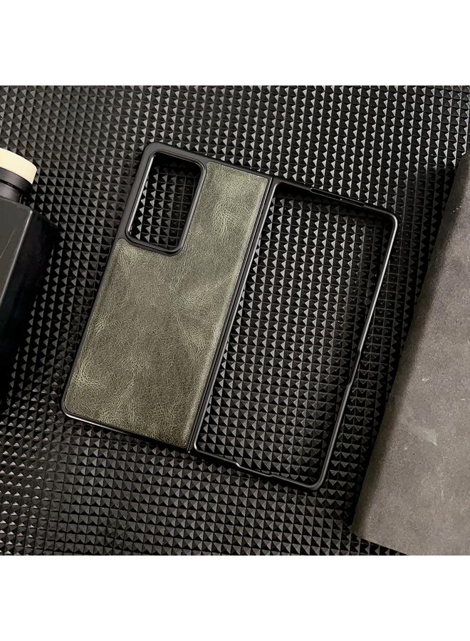 S-TOP Case For Honor Magic V2 Crazy Horse Texture PU + PC Phone Case - Image 2