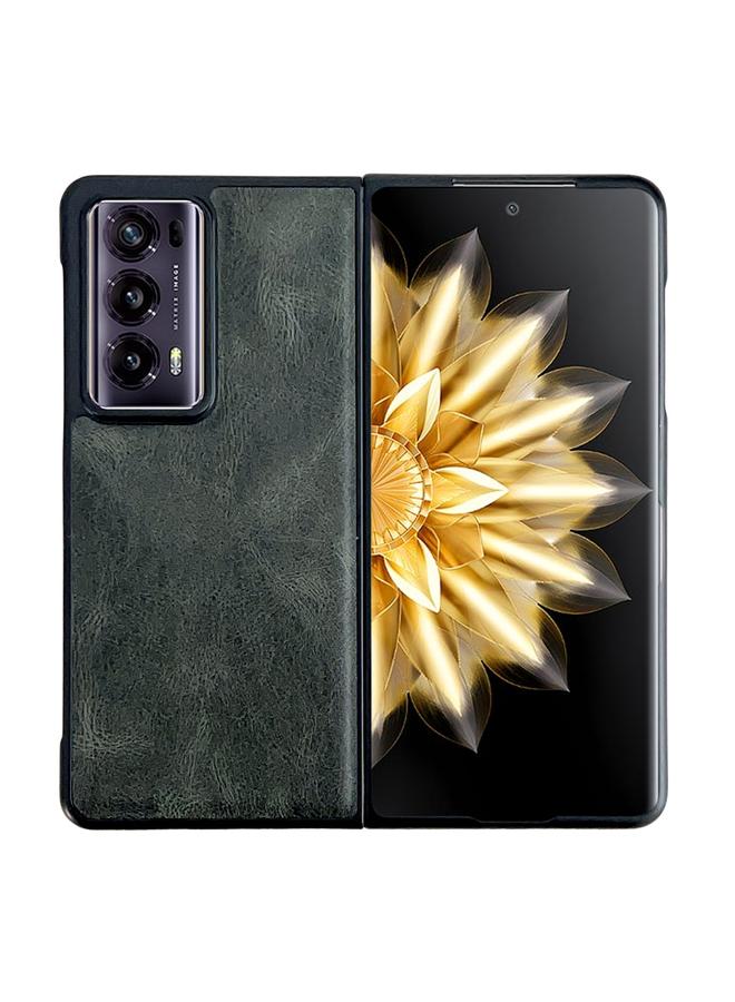 S-TOP Case For Honor Magic V2 Crazy Horse Texture PU + PC Phone Case - Image 1