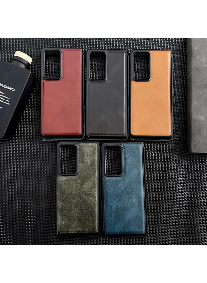 S-TOP Case For Honor Magic V2 Crazy Horse Texture PU + PC Phone Case - Image 3