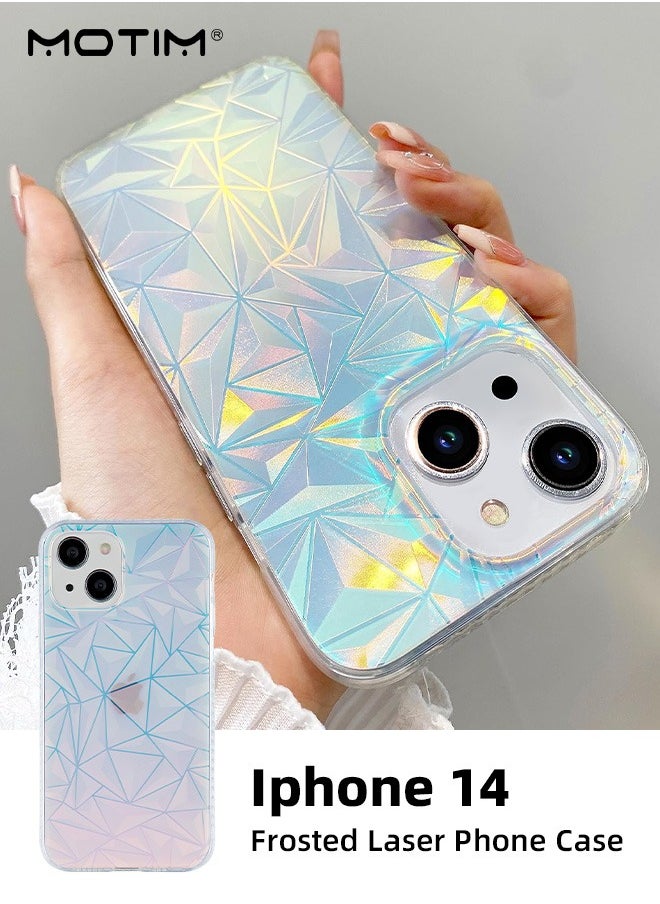 Motim iPhone 14/14 Plus Case Cover, Glitter Bling Case, Hard Back Soft TPU Bumper Cover, Slim Anti-scratch Shockproof Protective Phone Case  - Image 1