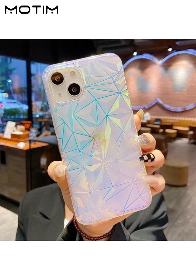 Motim iPhone 14/14 Plus Case Cover, Glitter Bling Case, Hard Back Soft TPU Bumper Cover, Slim Anti-scratch Shockproof Protective Phone Case  - Image 2