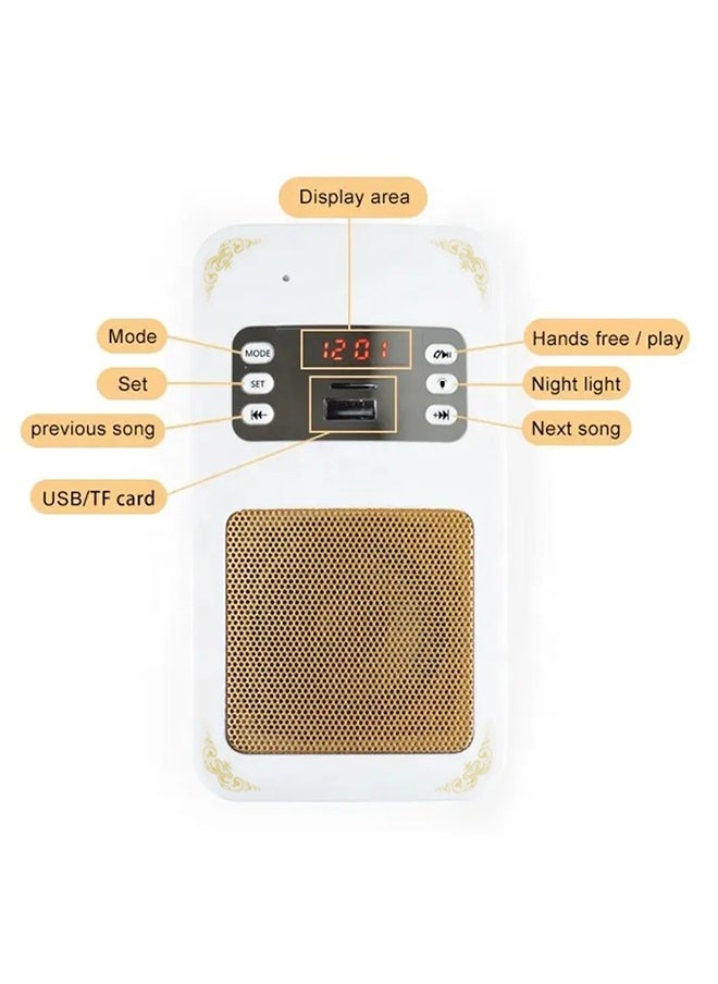 Generic - Quran Plug Wireless Bluetooth Speaker Lamp SQ-669 MP3 Audio Playing with APP Function - Image 1
