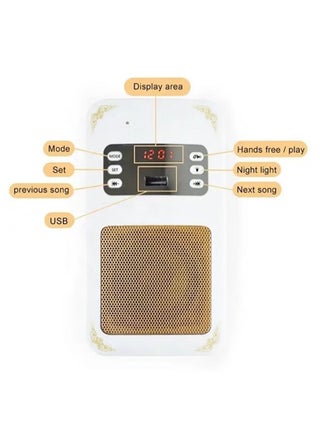 Quran Plug Wireless Bluetooth Speaker Lamp SQ-669 MP3 Audio Playing with APP Function - view 4