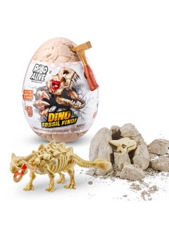 ROBO ALIVE Dino Fossil Find Ankylosaurus By Zuru Excavate Dinosaur Fossils Digging Kit Collectible Toy With Slime Multicolor (7156E)  - Image 1