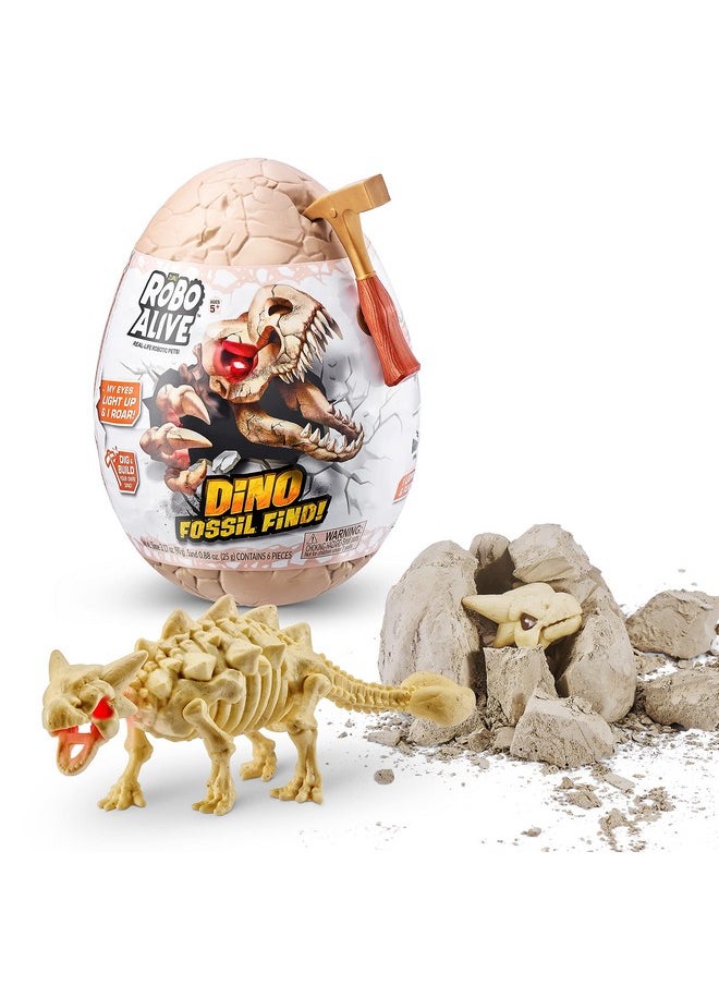 ROBO ALIVE - Dino Fossil Find Ankylosaurus By Zuru Excavate Dinosaur Fossils Digging Kit Collectible Toy With Slime Multicolor (7156E) - Image 1