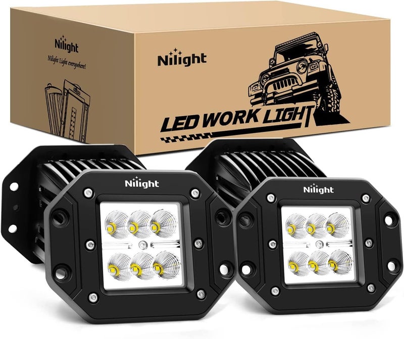 Nilight Work Light Driving Lights Led Light Bar Off Road Led Lights, 14023F-D - Image 1