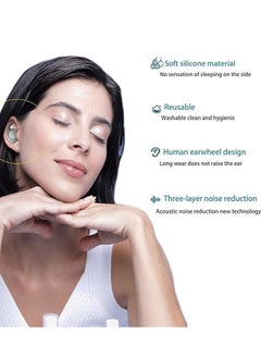 Generic Ear Plugs for adluts – Ultra-Comfy Reusable Noise-Reducing Earplugs For Sleep Deep Focus swimming  Travel  Noise Sensitivity Flexible Hearing Protection  Customizable Fit  24dB (SNR) Noise Reduction  - Image 3