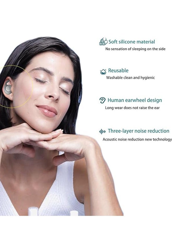 Generic - Ear Plugs for adluts – Ultra-Comfy Reusable Noise-Reducing Earplugs For Sleep Deep Focus swimming  Travel  Noise Sensitivity Flexible Hearing Protection  Customizable Fit  24dB (SNR) Noise Reduction - Image 1