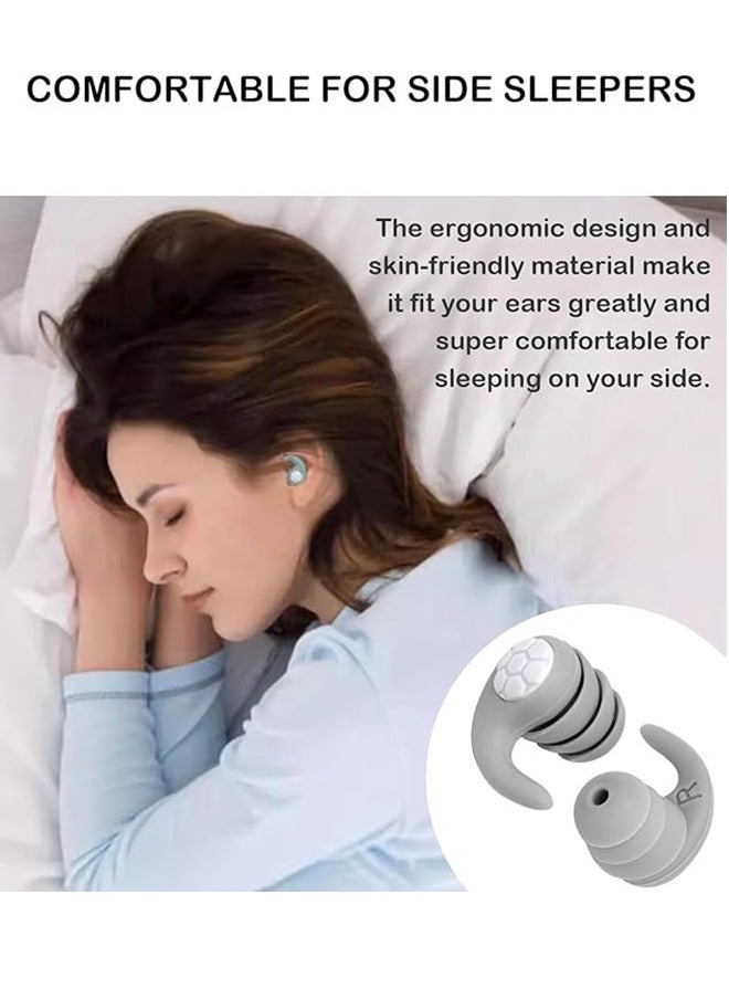 Generic - Ear Plugs for adluts – Ultra-Comfy Reusable Noise-Reducing Earplugs For Sleep Deep Focus swimming  Travel  Noise Sensitivity Flexible Hearing Protection  Customizable Fit  24dB (SNR) Noise Reduction - Image 1