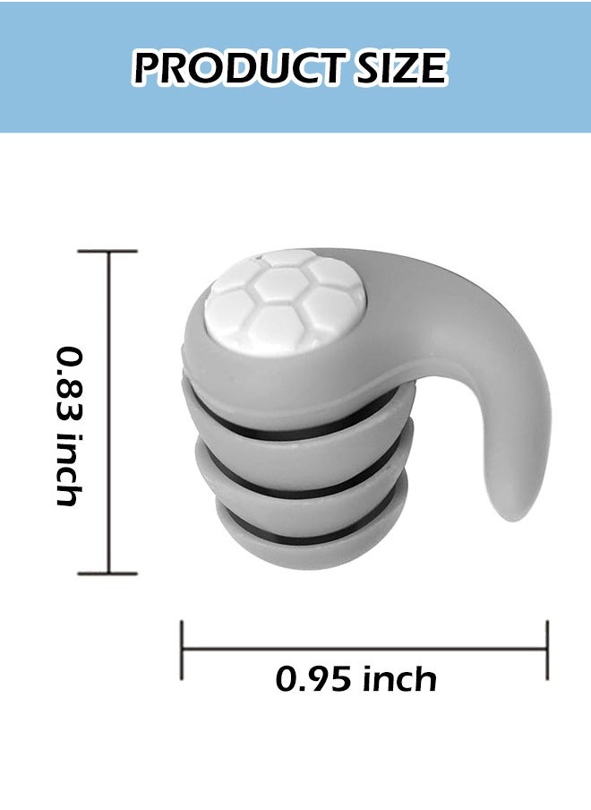 Generic - Ear Plugs for adluts – Ultra-Comfy Reusable Noise-Reducing Earplugs For Sleep Deep Focus swimming  Travel  Noise Sensitivity Flexible Hearing Protection  Customizable Fit  24dB (SNR) Noise Reduction - Image 1