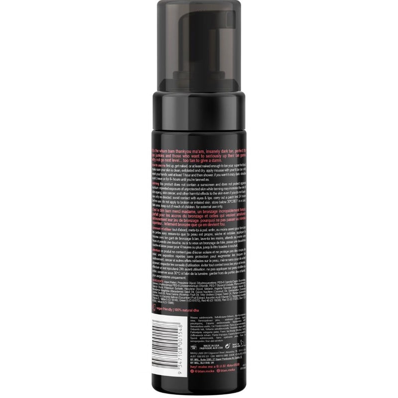 b tan b.tan Ultra Dark Self Tanner Mousse | Too Tan - Best, 1 Hour Express Sunless Tanning Foam, Gold Bronzing Glow, No Fake Tan Smell, Face & Body, Vegan, Cruelty & Paraben Free, 6.7 Fl Oz - Image 2