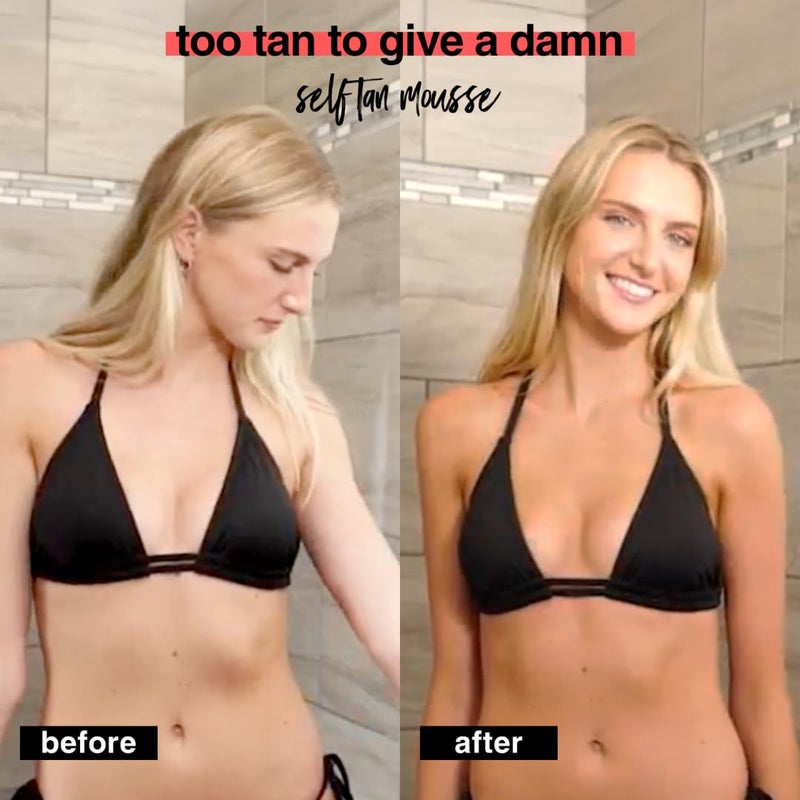 b tan b.tan Ultra Dark Self Tanner Mousse | Too Tan - Best, 1 Hour Express Sunless Tanning Foam, Gold Bronzing Glow, No Fake Tan Smell, Face & Body, Vegan, Cruelty & Paraben Free, 6.7 Fl Oz - Image 5
