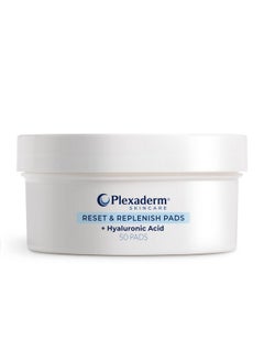Plexaderm Plexaderm Reset and Replenish Pads with Hyaluronic Acid - remove Dirt, Oil & Makeup and Hydrate Skin  - Image 1
