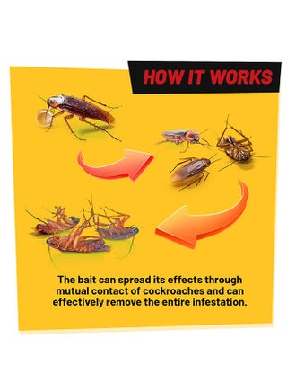 Roach Maxtrap Cockroach Gel, Natural Repellent for Cockroaches, Strong Cockroach Eliminator, Kitchen Household Cockroach Trap, for Indoor and Outdoor Use, Ready To Use Bait, 10g - view 4