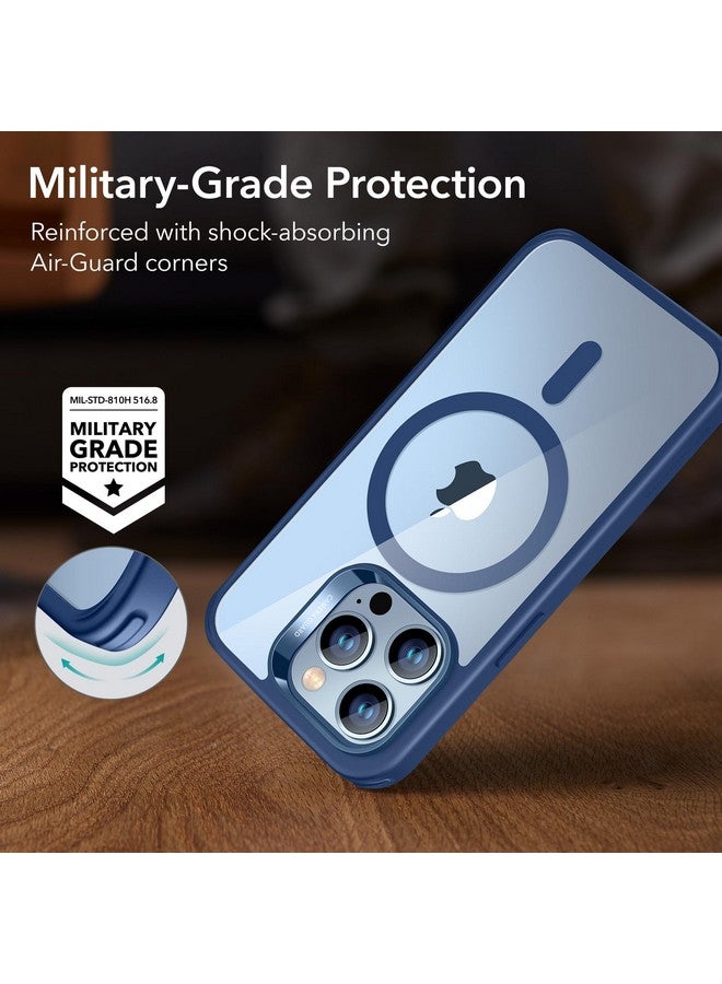 ESR ESR for iPhone 13 Pro Max Case, Compatible with MagSafe, Shockproof Military-Grade Protection, Yellowing Resistant, Magnetic Case for iPhone 13 Pro Max, Classic Hybrid Case (HaloLock), Clear Blue  - Image 5
