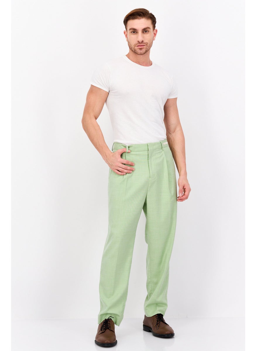 Men Loose Fit Solid Dress Pants, Light Green - pzsku/Z6FDDA135F6DC702F4618Z/45/_/1737642327/7c559110-3a58-44a1-9b09-2049cfb031a0