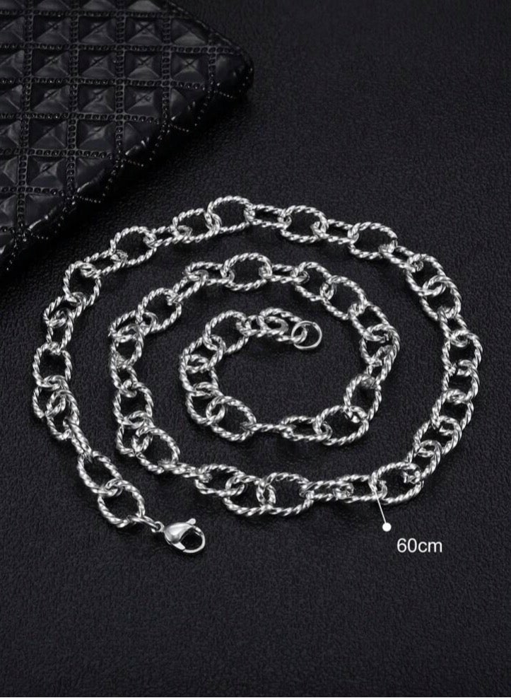 جوليري إيفريداي سلسال من الاستانلس ستيل باللون الفضي للرجال - Image 4