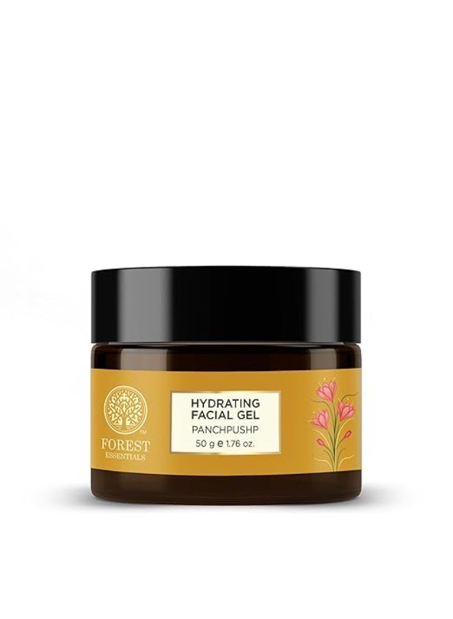 Forest Essentials Panchpushp Hydrating Facial Gel | Ayurvedic Skin Toner & Moisturiser | With 5 Pure Floral Distillates | Natural Panchpushp Gel for Glowing, Hydrated Skin - Image 1