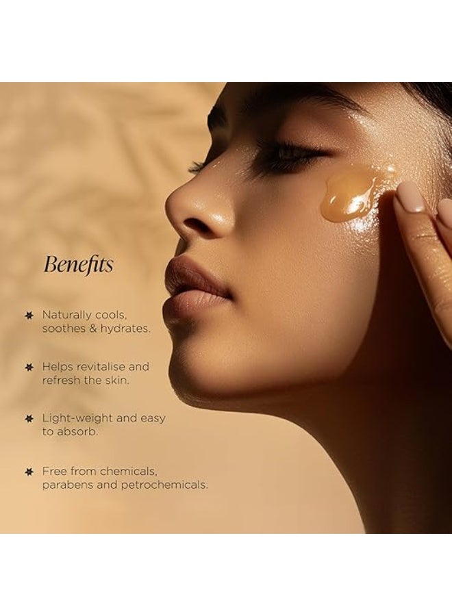 Forest Essentials Panchpushp Hydrating Facial Gel | Ayurvedic Skin Toner & Moisturiser | With 5 Pure Floral Distillates | Natural Panchpushp Gel for Glowing, Hydrated Skin - Image 3