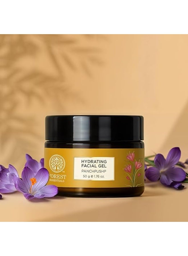 Forest Essentials Panchpushp Hydrating Facial Gel | Ayurvedic Skin Toner & Moisturiser | With 5 Pure Floral Distillates | Natural Panchpushp Gel for Glowing, Hydrated Skin - Image 2