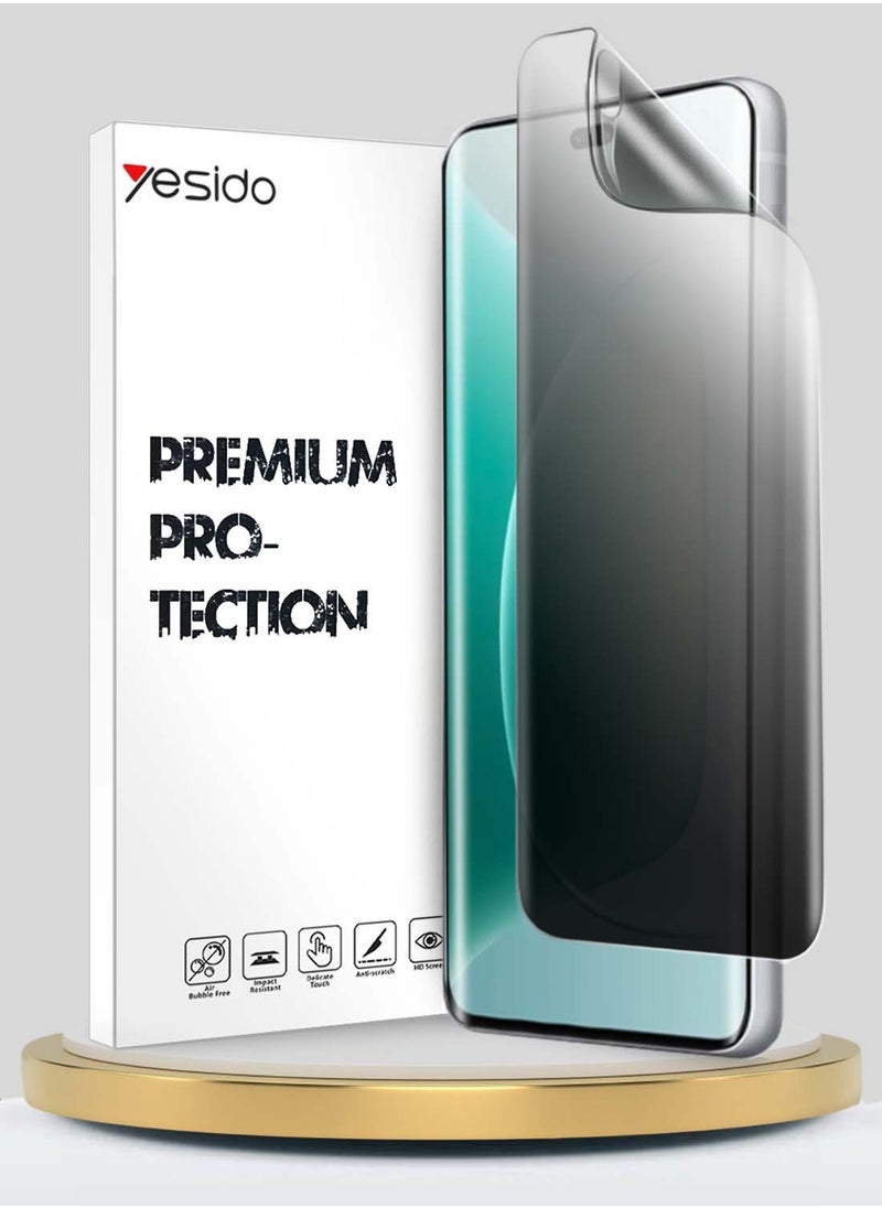 Yesido Honor 300 Ultra 5G 2024 Yesido Premium Hydrogel Anti Spy / Anti Privacy Film Thin and Flexible Screen Protector (MSHFMP) – Clear | Privacy Protection, Anti-Scratch, Self-Healing, Bubble-Free, Full Coverage for Honor 300 Ultra 5G  - Image 1