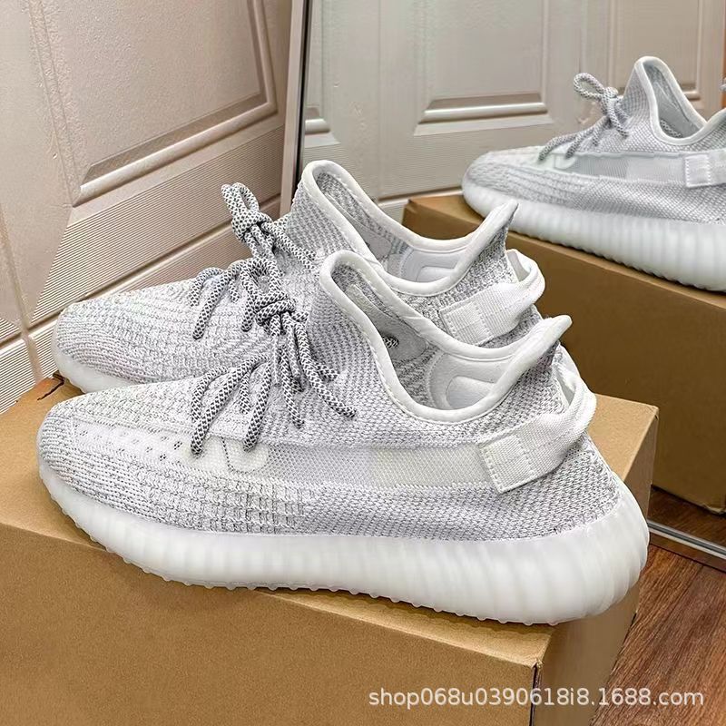 Summer Popular Coconut Shoes 350 Men'S And Women'S White Baby'S Breath Casual Shoes Putian Soft-Soled Sports Shoes Breathable Running Shoes - Image 2