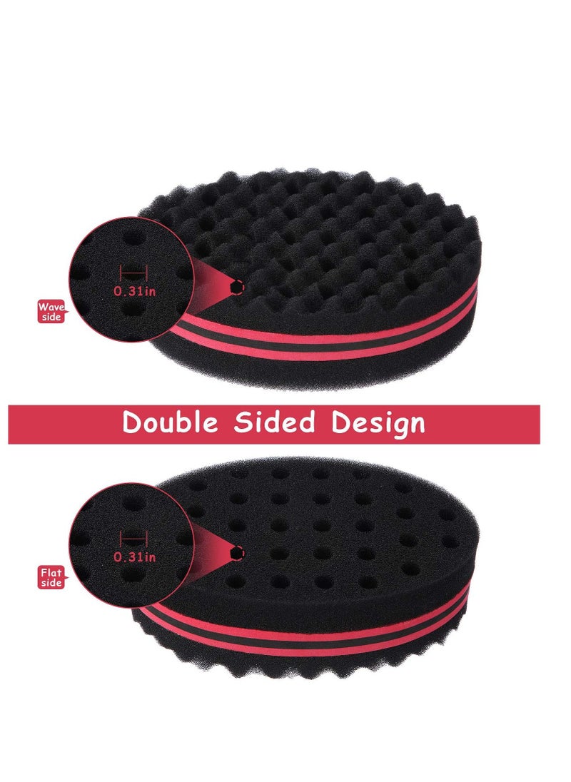 Y&D Afro Twist Hair Comb with Wave Barber Tool Brush Curl Sponge Coils for Natural 2 Pieces  - Image 3