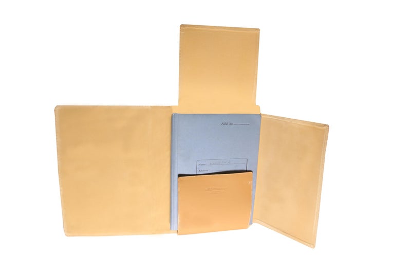 Sukeshcraft Dak File Folder with Belt Patent (Baige) - Image 3