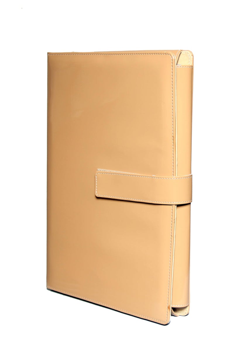 Sukeshcraft Dak File Folder with Belt Patent (Baige) - Image 2