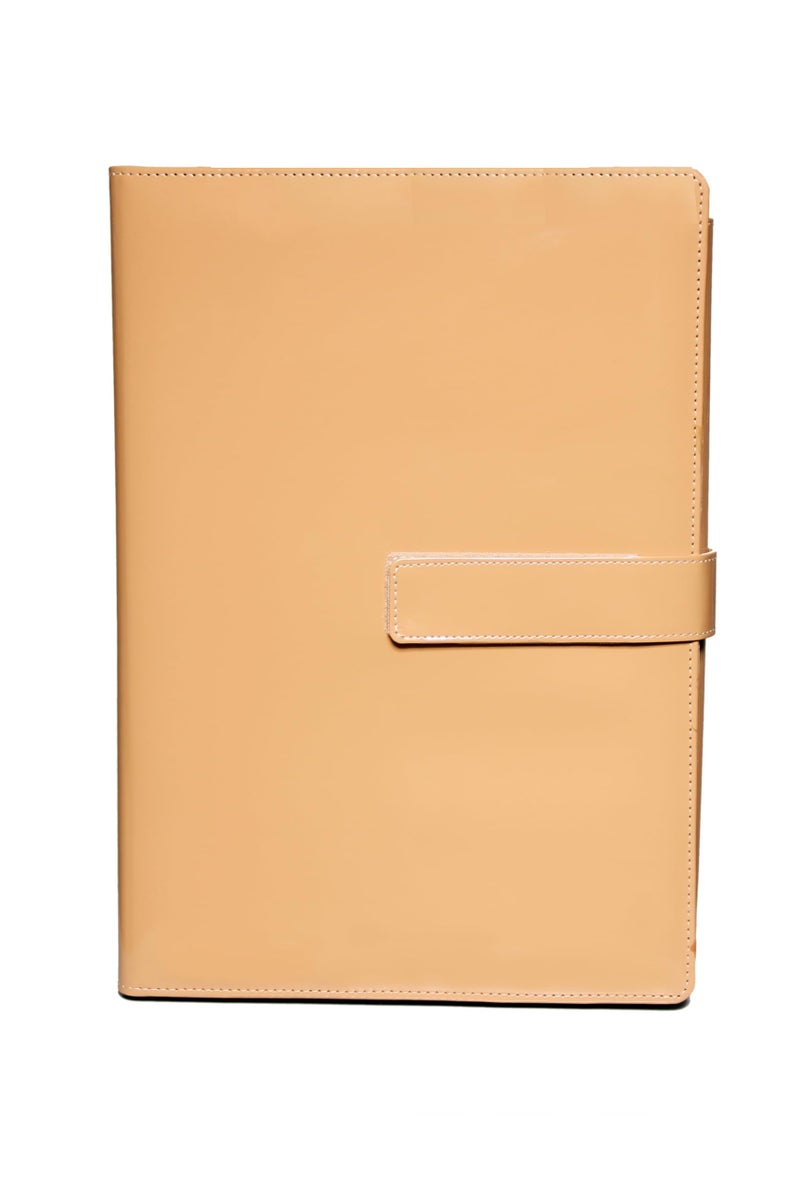 Sukeshcraft Dak File Folder with Belt Patent (Baige) - Image 1