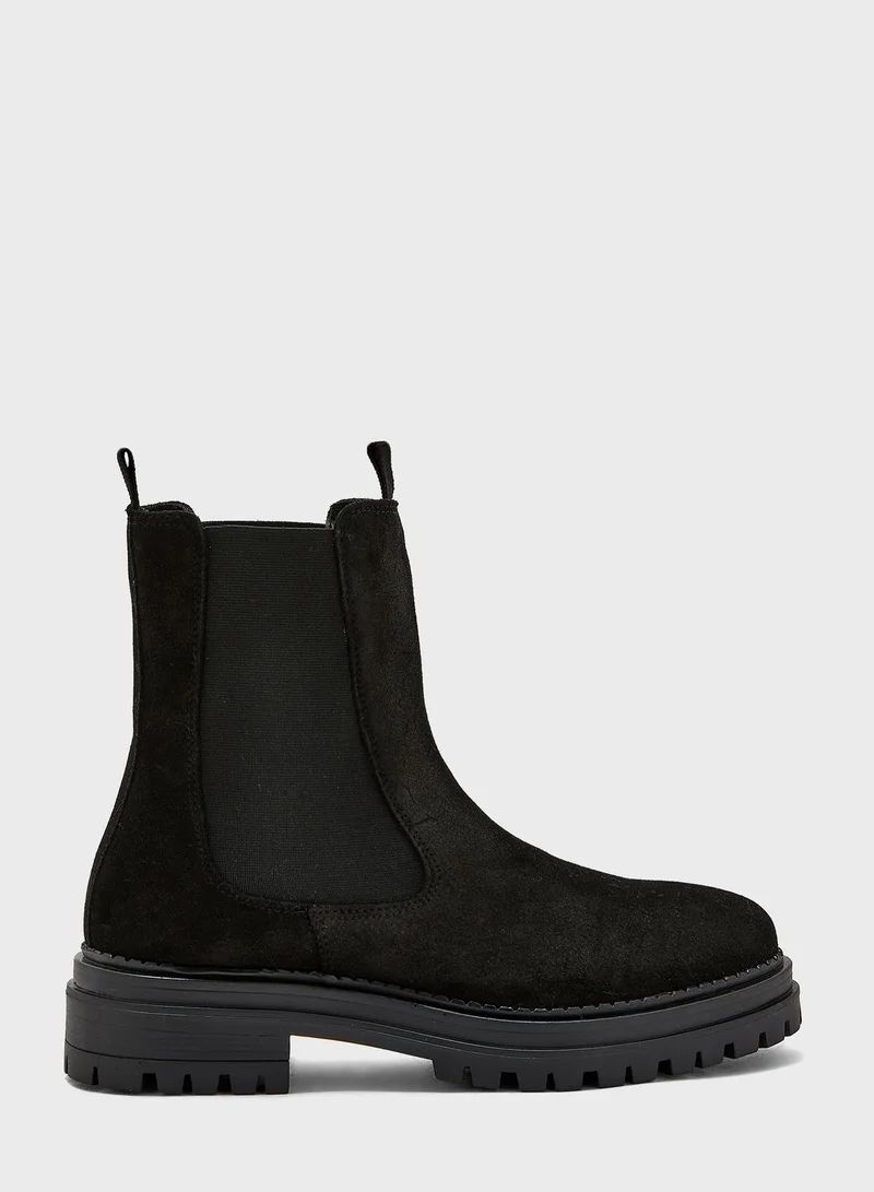 VERO MODA Round Toe Heel Ankle Boot