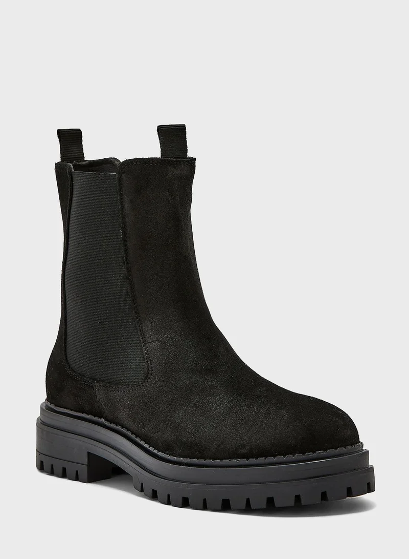 VERO MODA Round Toe Heel Ankle Boot