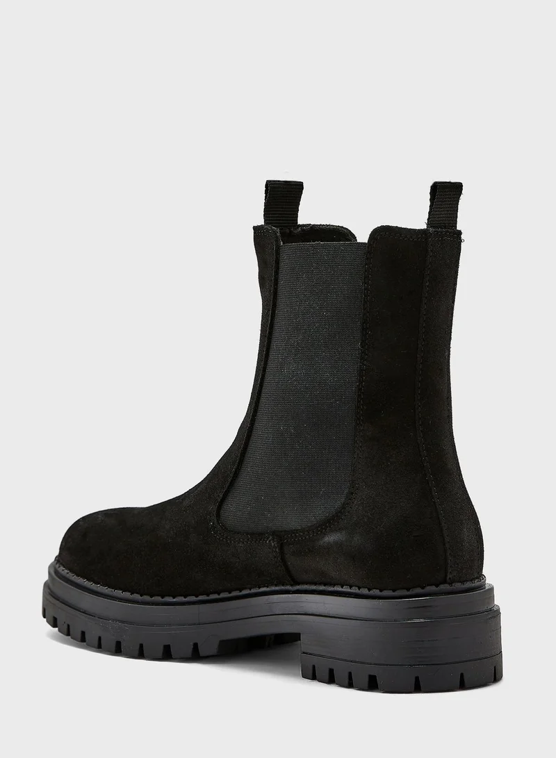 VERO MODA Round Toe Heel Ankle Boot