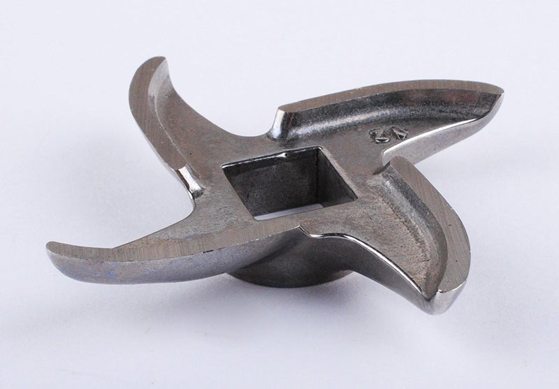 VTurboWay 2 Pack #12 Meat Grinder Blade Stainless Steel Knife Cutter Replacement for Grinders, Please check the size and shape - Image 4