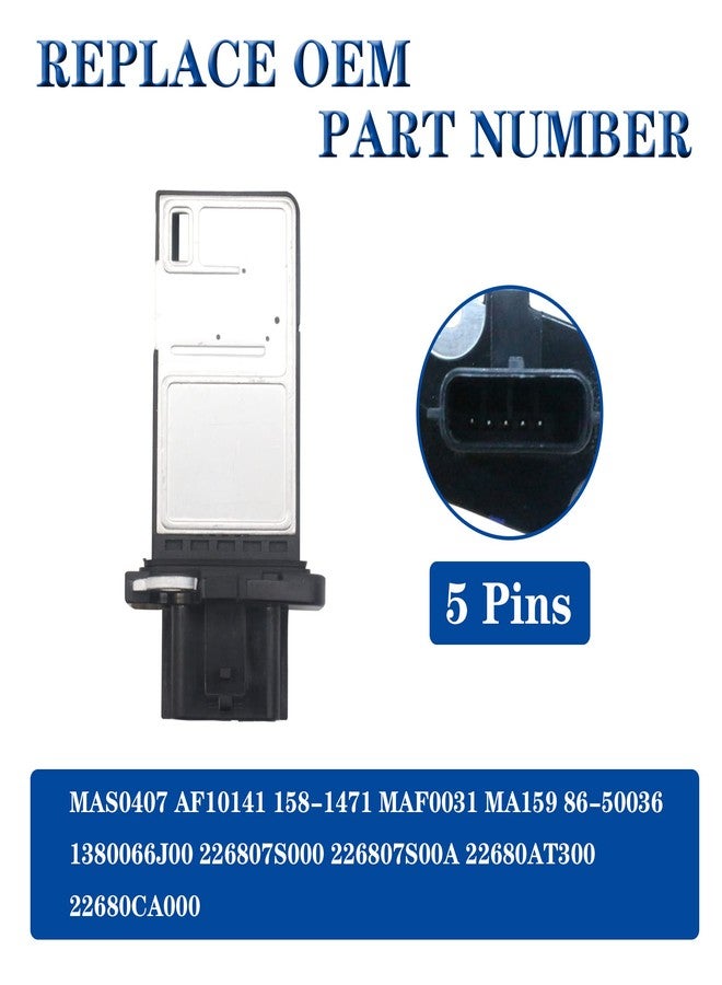 AdvanEX Mass Air Flow Sensor Meter 22680-7S000 Compatible with 04-07 Nissan Pathfinder Titan Frontier Altima Versa Armada Xterra / 04-08 Infiniti G35 FX35 M35 QX56 M45 Replaces OE 86-50036 AF10141 - Image 2