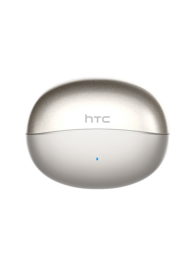 HTC NE56 OWS Ear Clip Wireless Earphones, Bluetooth 6.0, Comfortable Sport Earclip Design, Noise Reduction Calls, Built-in Mic, 20-Hour Battery Life, 4-Hour Music Playback, Lightweight Wireless Headphones, Beige beige - Image 4