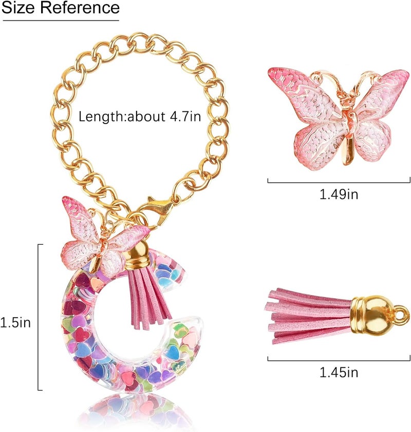 Velaco Letter Charm Accessories for Stanley Cup with Handle, Cute Initial Letter Keychain Handle Charm - Image 4