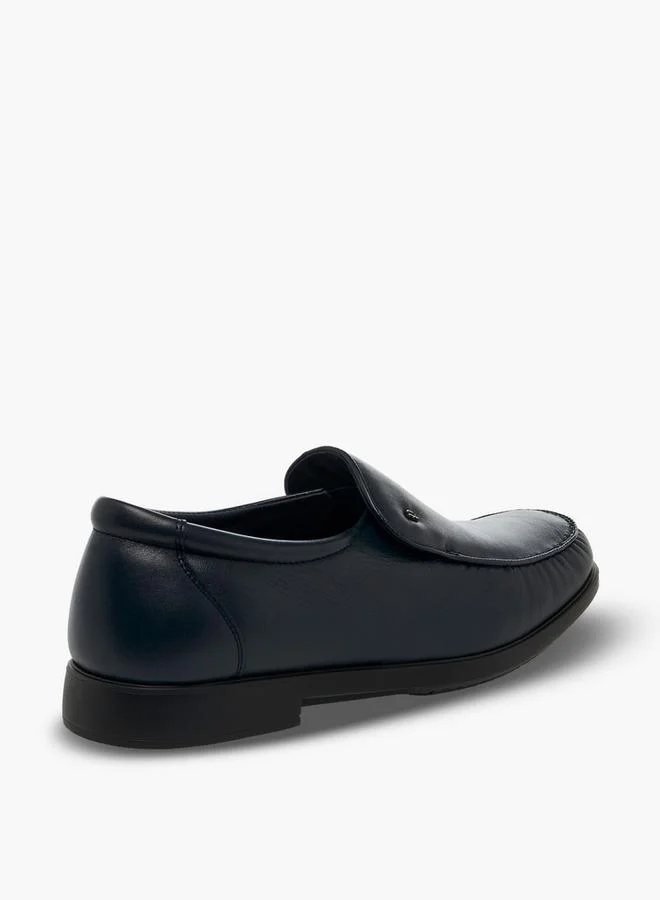 Pinosos Navy Men Slip-On Genuine Leather Loafers for Men | Best Price UAE