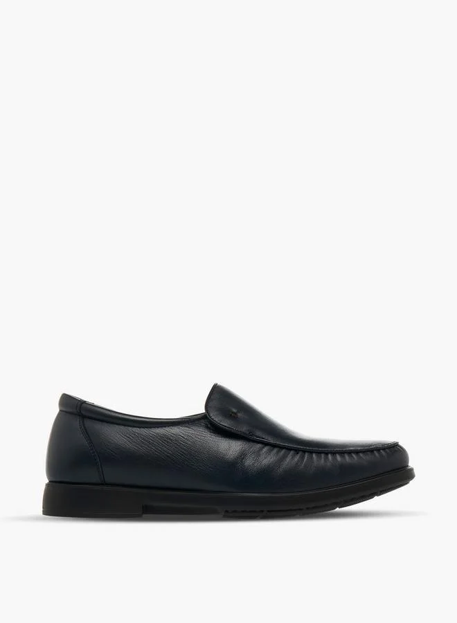 Pinosos Navy Men Slip-On Genuine Leather Loafers for Men | Best Price UAE