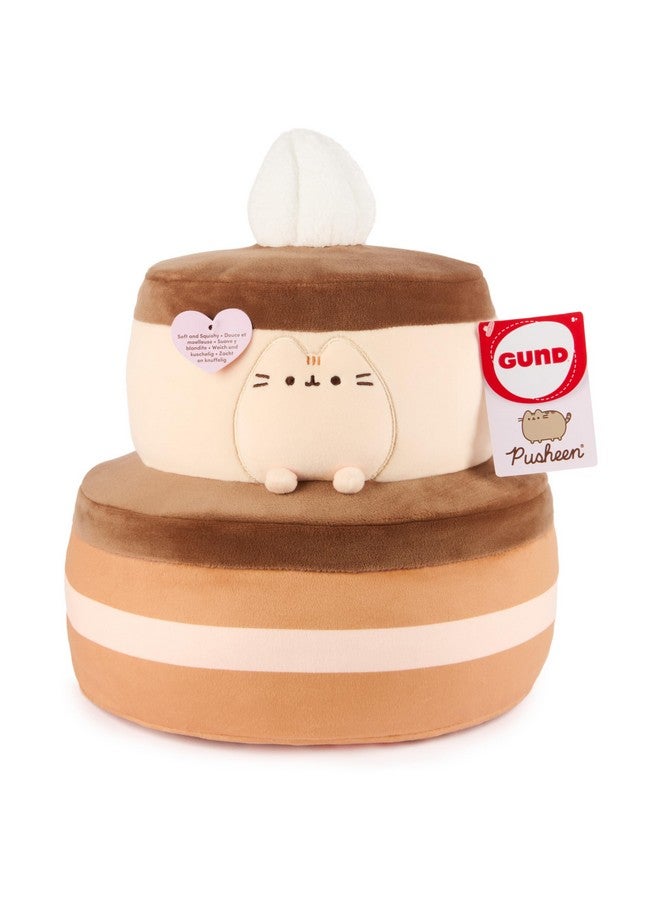 GUND دميه جوند بوشين كعكة الشوكولاتة سكووشين، لعبة قابلة للضغط، دمية قابلة للجمع، دمية حلوى، حيوان محشو على شكل قطة للأعمار من 8 سنوات وما فوق، بني، 11 إنش - Image 5