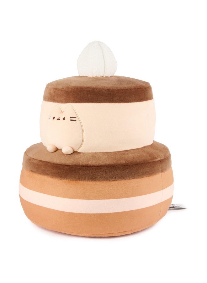 GUND دميه جوند بوشين كعكة الشوكولاتة سكووشين، لعبة قابلة للضغط، دمية قابلة للجمع، دمية حلوى، حيوان محشو على شكل قطة للأعمار من 8 سنوات وما فوق، بني، 11 إنش - Image 3