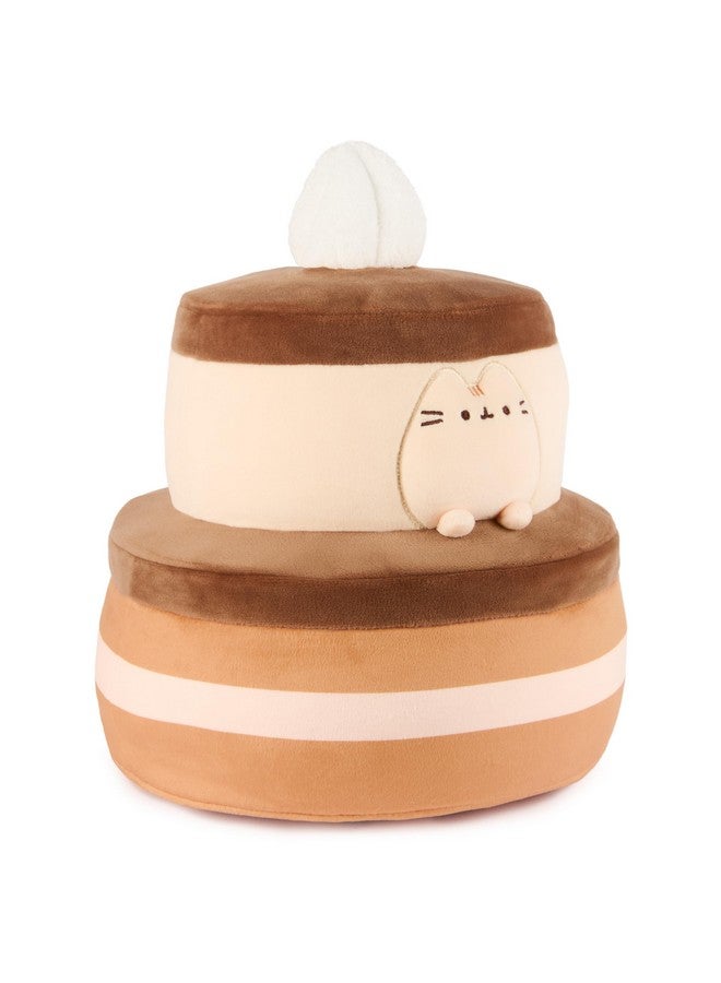 GUND دميه جوند بوشين كعكة الشوكولاتة سكووشين، لعبة قابلة للضغط، دمية قابلة للجمع، دمية حلوى، حيوان محشو على شكل قطة للأعمار من 8 سنوات وما فوق، بني، 11 إنش - Image 2