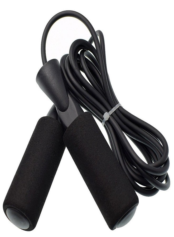 StarX STAR X Black Ball Bearing Skipping Rope for Fitness and Cardio, Speedy Skipping Rope, 9Ft Rope, 6 inch Handle - Image 1