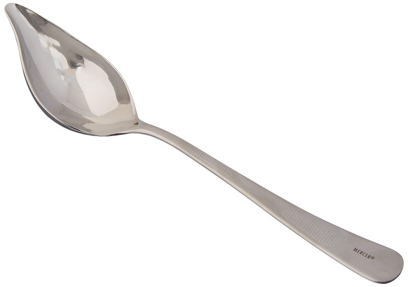 Mercer Culinary 188 Stainless Steel Saucier Spoon with Tapered Spout 812 InchSilver