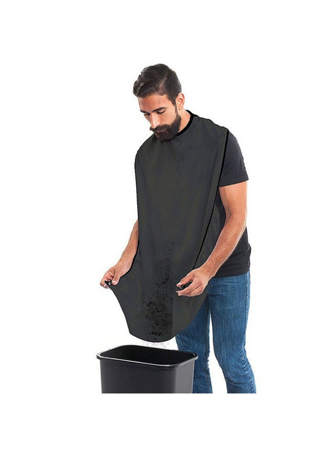 رداء حلاقة للرجال مئزر حلاقة اللحية بتصميم قابل للطي ذاتيًا رداء حلاقة اللحية غير لاصق - Image 4