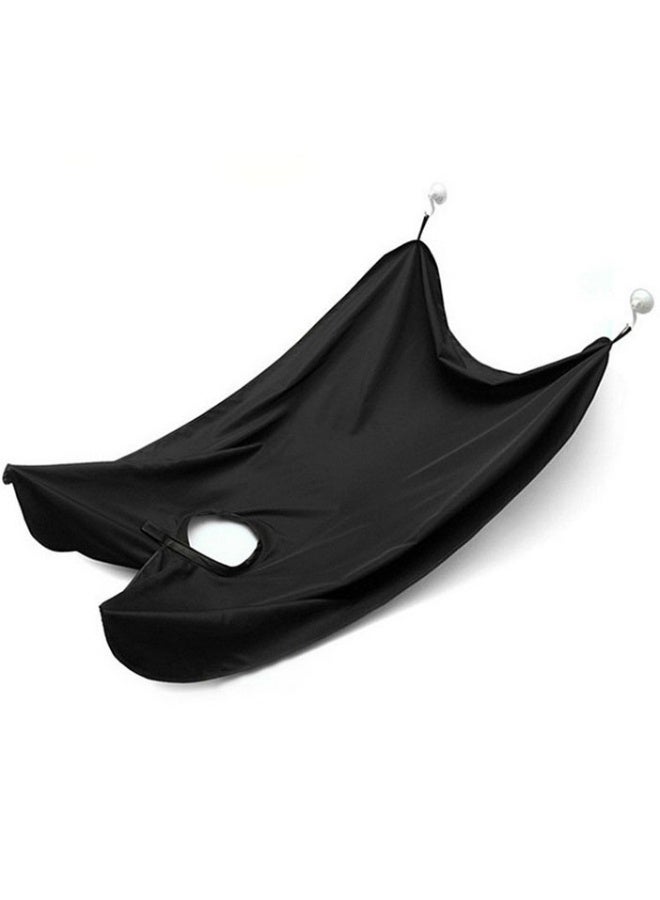 رداء حلاقة للرجال مئزر حلاقة اللحية بتصميم قابل للطي ذاتيًا رداء حلاقة اللحية غير لاصق - Image 3