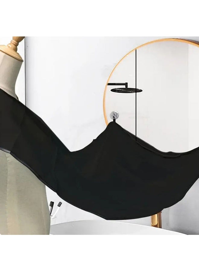 رداء حلاقة للرجال مئزر حلاقة اللحية بتصميم قابل للطي ذاتيًا رداء حلاقة اللحية غير لاصق - Image 2