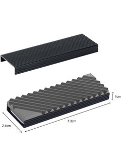 Aookay M.2 Heatsink Cooler, PS5 SSD Heatsink M.2 2280 SSD Heatsink Aluminum Double-Sided NVME Heat Sinks for PS5 Computer PC (Gray)  - Image 5