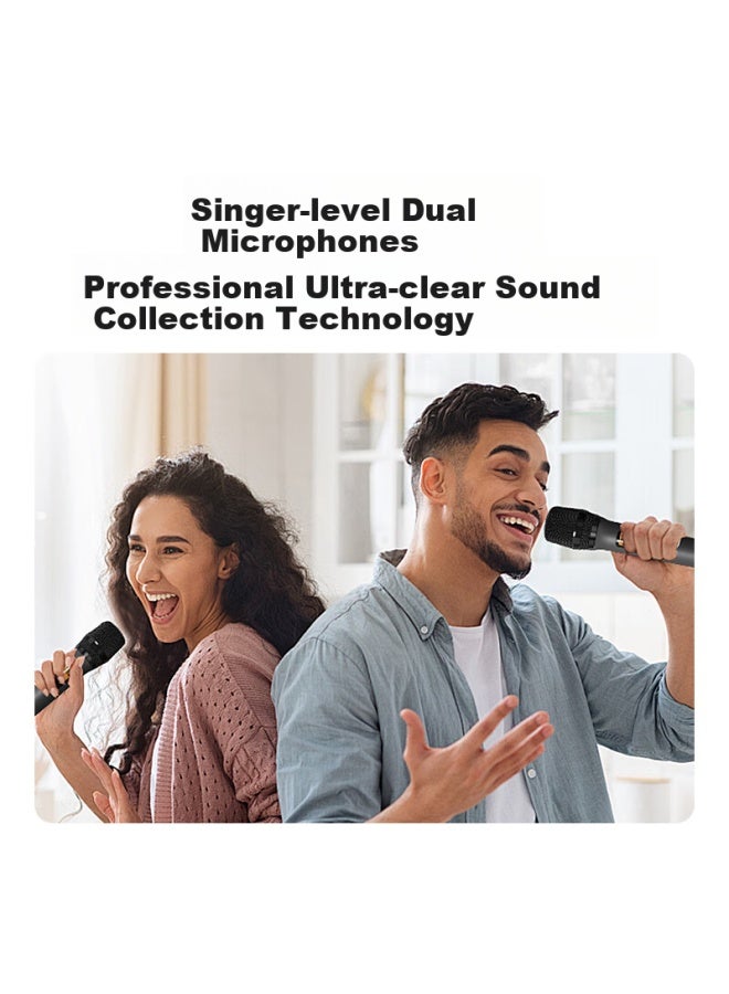 Bbs U-segment Handheld Dual Wireless Microphone Professional Conference Speech Uhf Live Microphone 100m Transmission Stage Singing Home Ktv Hosting Training Evening Party Th-6 - Image 4