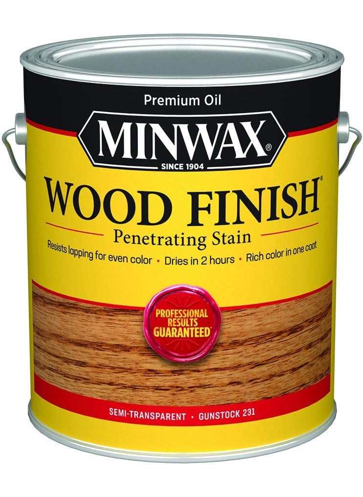 Minwax 1 gal Minwax 71045 Gunstock Wood Finish Penetrating OilBased Wood Stain  - Image 1